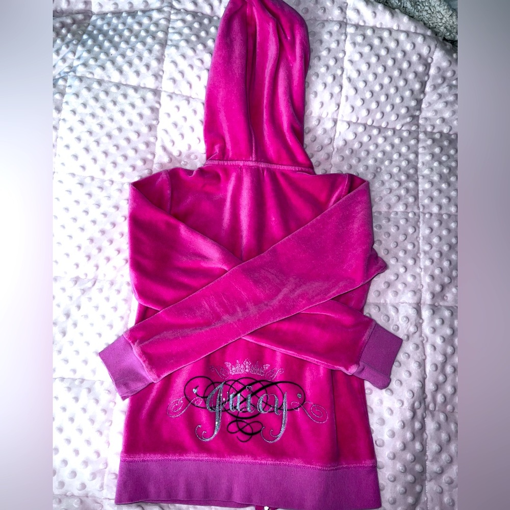 Pink Juicy Couture Velvet Jacket - Size 12 ( Small )